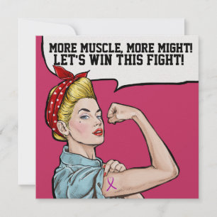 Cancer Awareness - Pink Ribbon Invitation