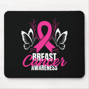 Cancer Awareness Pink Ribbon Support Squad Cancer Mouse Pad