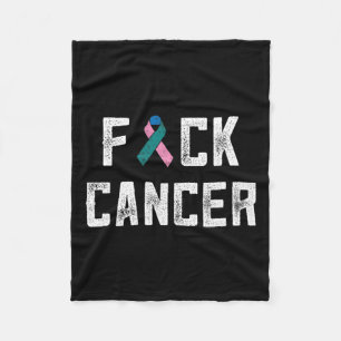 Cancer Awareness Products F Cancer Gifts For Women Fleece Blanket