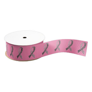 Cancer Awareness Ribbon Custom Colours Grosgrain Ribbon