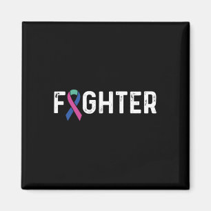 Cancer Awareness Ribbon Fighter Magnet
