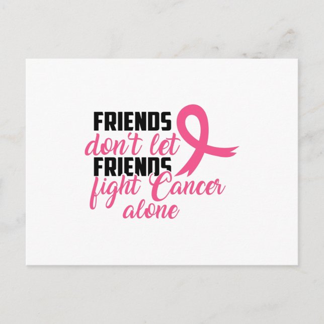Cancer Awareness Ribbon Shirt Postcard (Front)