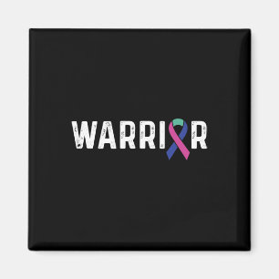 Cancer Awareness Ribbon Warrior Magnet