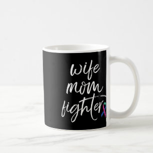Cancer Awareness Ribbon Wife Mum Fighter Coffee Mug