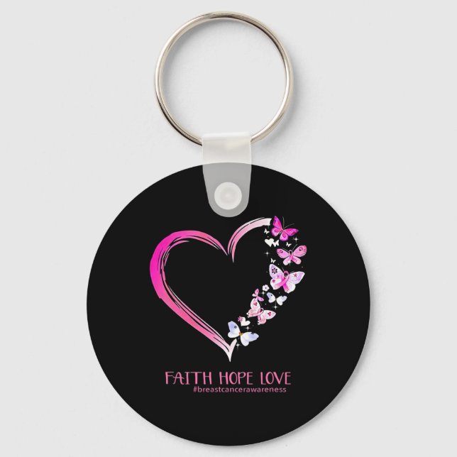 Cancer Awareness Shirt1  Key Ring (Front)