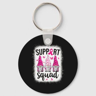Cancer Awareness Shirt For Women Gnomes Support Sq Key Ring