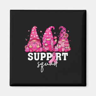 Cancer Awareness Shirt For Women Gnomes Support Sq Magnet