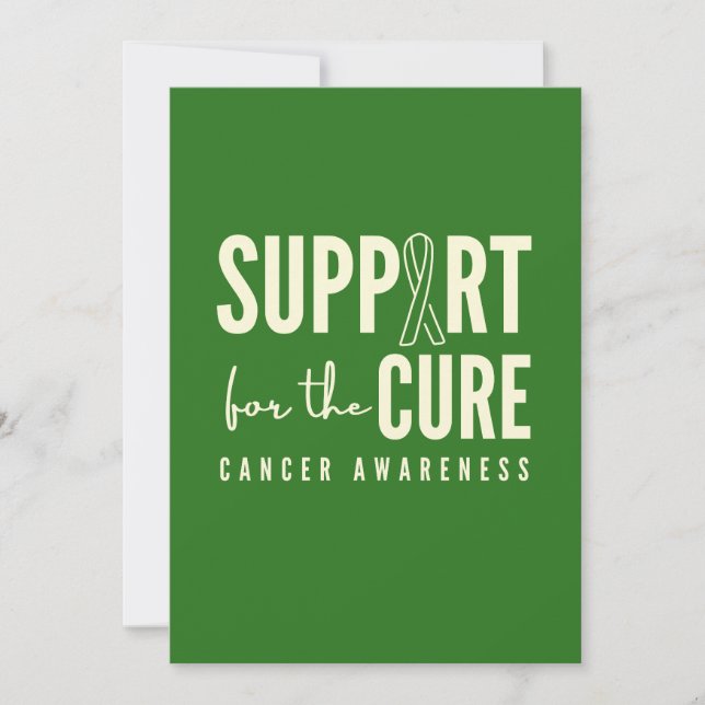 cancer awareness support cure Invitation Card (Front)