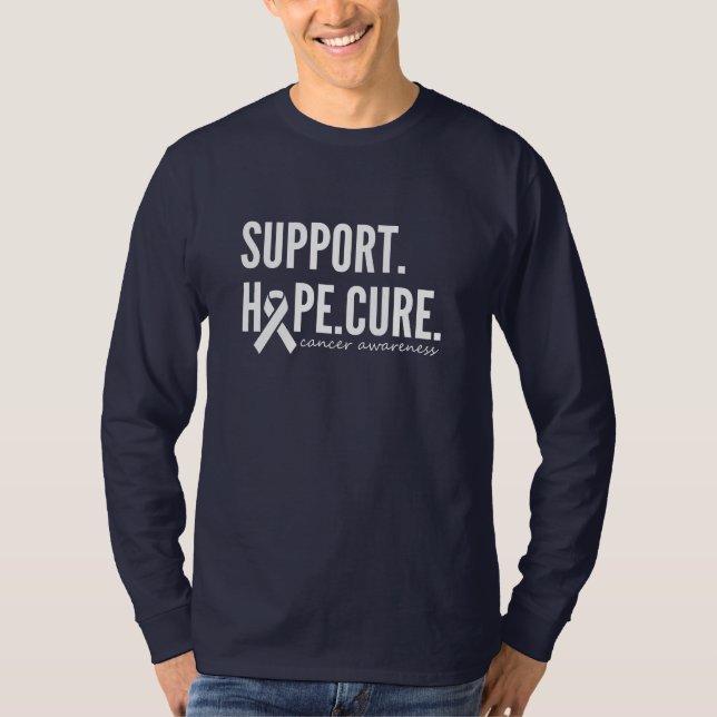 cancer awareness support hope Long Sleeve Shirt (Front)