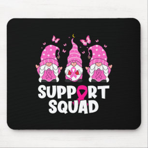 Cancer Awareness Support Squad Gnomes Pink Women Mouse Pad