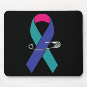 Cancer Awareness Walk Support Ribbon Mouse Pad