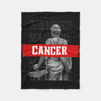 Cancer Awareness Warrior Marathon T For Cancer Sur Fleece Blanket
