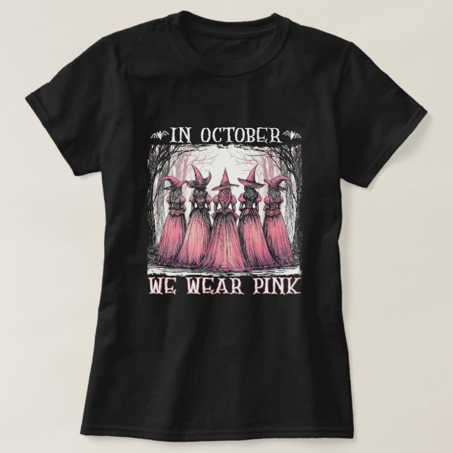 Cancer Awareness We Wear Pink T-Shirt (Design Front)