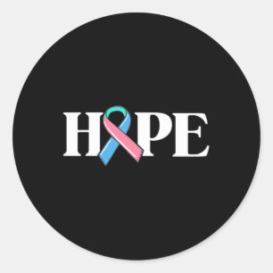 Cancer Awareness Wife Hope Survivor Warrior  Classic Round Sticker