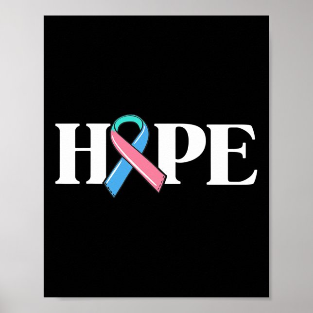 Cancer Awareness Wife Hope Survivor Warrior  Poster (Front)
