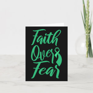 Cancer Awareness World Cancer Day Faith Over Fear  Card