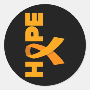 Cancer Awareness World Cancer Day Hope Parents Gol Classic Round Sticker