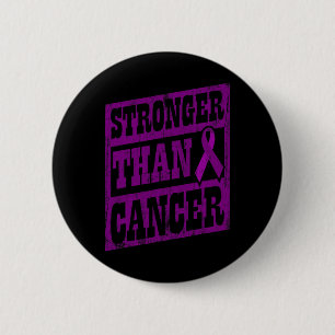 Cancer Awareness World Cancer Day Stronger Than Ca 6 Cm Round Badge