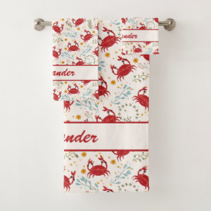 Cancer Baby Gentle Cuddles for Your Little Crab Bath Towel Set