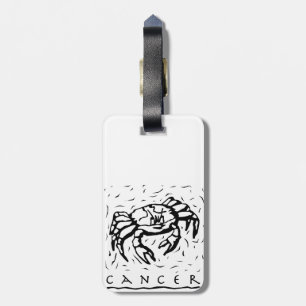 Cancer Birthday Year Astrological Zodiac Sign Luggage Tag