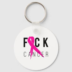 Cancer Breast Cancer Awareness Gift Retro Distress Key Ring