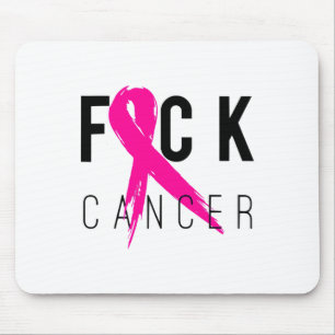 Cancer Breast Cancer Awareness Gift Retro Distress Mouse Pad