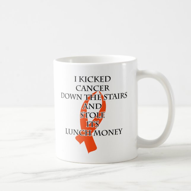 Cancer Bully (Orange Ribbon) Coffee Mug (Right)