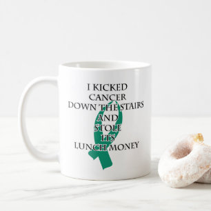 Cancer Bully (Teal Ribbon) Coffee Mug