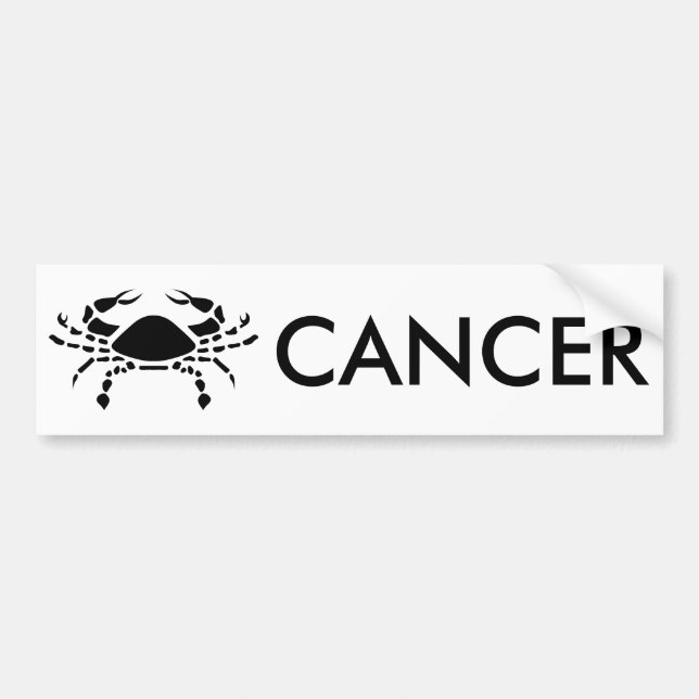 cancer bumper sticker (Front)