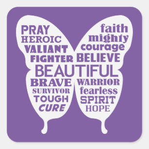 CANCER BUTTERFLY - ENCOURAGING Stickers