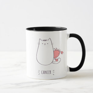 Cancer Cat Zodiac Sign Mug