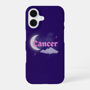 Cancer Celestial Moon Cloud Stars Astrology Art iPhone 16 Case