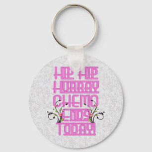 Cancer Chemo Survivor Pink Key Chain Fob Keychain