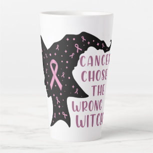 Cancer Chose the Wrong Witch Latte Mug