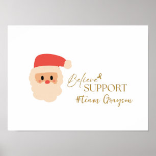 cancer. Christmas Custom #team name Poster Prints