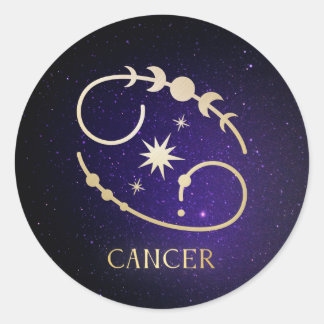 Cancer Classic Round Sticker