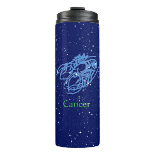 Cancer Constellation and Zodiac Sign with Stars Thermal Tumbler