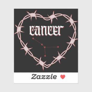 Cancer Constellation Gothic Barbed Wire Design