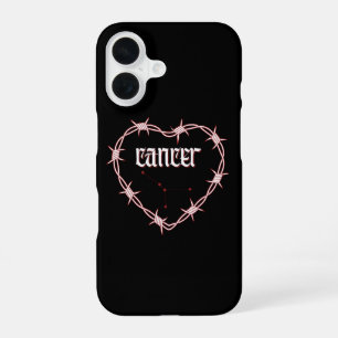 Cancer Constellation Gothic Edgy Birthday iPhone 16 Case
