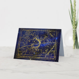 cancer constellation greeting card