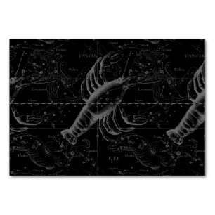 Cancer Constellation Hevelius 1690 Decor Table Number