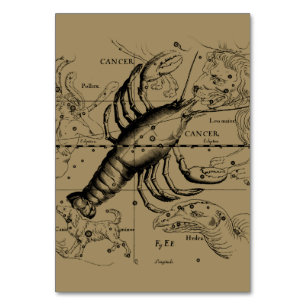 Cancer Constellation Hevelius 1690 June 21-July 22 Table Number