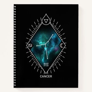 Cancer Constellation & Zodiac Symbol Notebook