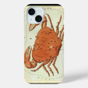 Cancer Crab Vintage Constellation, Urania's Mirror iPhone 15 Case