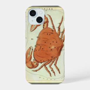 Cancer Crab Vintage Constellation, Urania's Mirror iPhone 15 Case