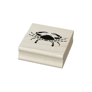 cancer crab zodiac art stamp