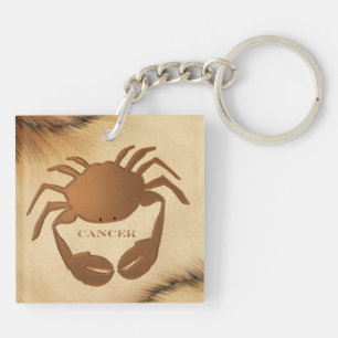 Cancer Crab Zodiac Key Ring
