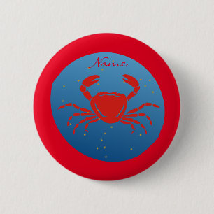 Cancer Crab Zodiac Thunder_Cove 6 Cm Round Badge