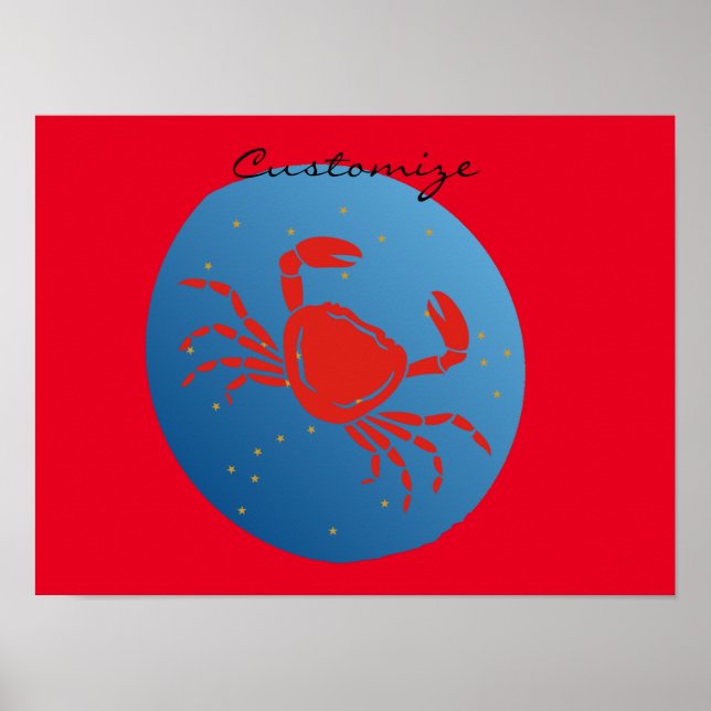 Cancer Crab Zodiac Thunder_Cove Poster (Front)