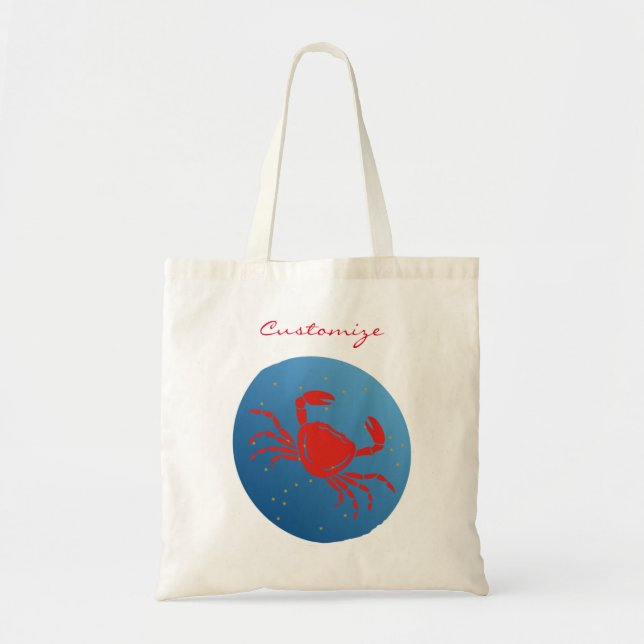 Cancer Crab Zodiac Thunder_Cove Tote Bag (Front)